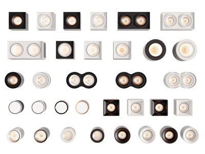 现代筒灯射灯 格栅灯