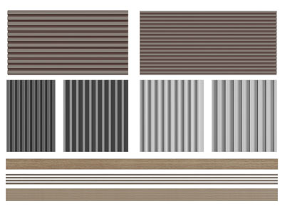 现代栅格木吸音板 护墙板 背景墙