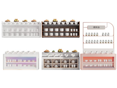 现代自助餐取餐台 调料台