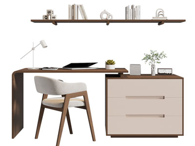 现代书桌椅组合