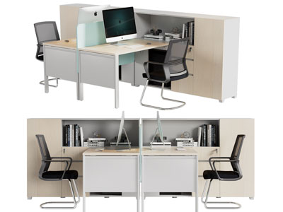 现代办公桌椅组合
