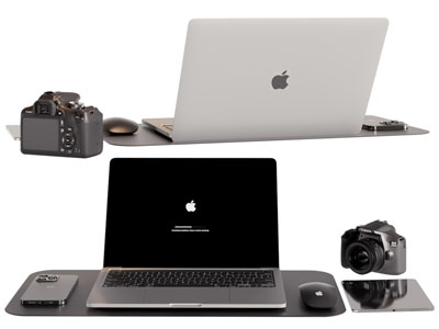 现代笔记本电脑 相机 手机3d模型 现代笔记本电脑 相机 手机