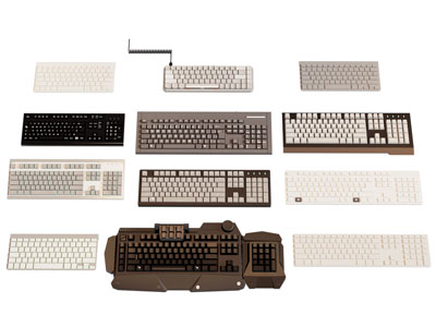 现代电脑键盘3d模型 现代电脑键盘