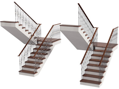 现代旋转楼梯3d模型 现代旋转楼梯