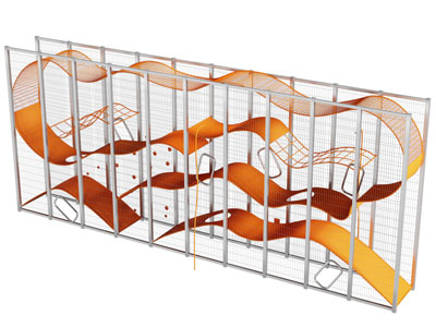 现代攀爬通道 游乐设备3d模型 现代攀爬通道 游乐设备