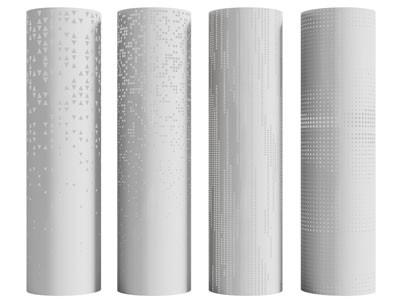 现代穿孔柱子 铝单板透光柱子 发光造柱子3d模型 现代穿孔柱子 铝单板透光柱子 发光造柱子