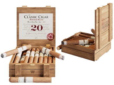 现代实木烟盒 雪茄