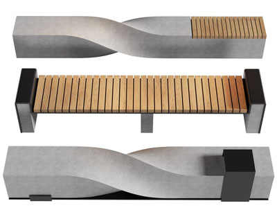 现代户外庭院景观长凳 造凳子 公共长凳