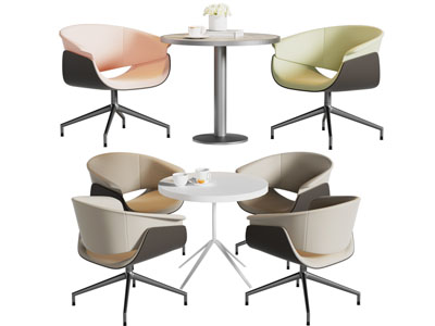 现代休闲餐桌椅组合