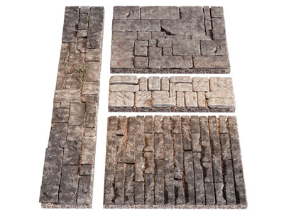 现代铺石路 石板路