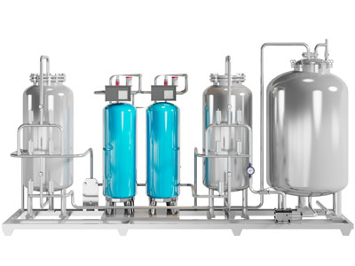 现代前置过滤器 反渗透纯水设备 工业设备3d模型 现代前置过滤器 反渗透纯水设备 工业设备
