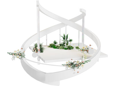 现代美陈 户外装置 演绎舞台