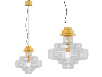 现代玻璃灯罩吊灯