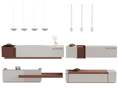 现代前台接待台