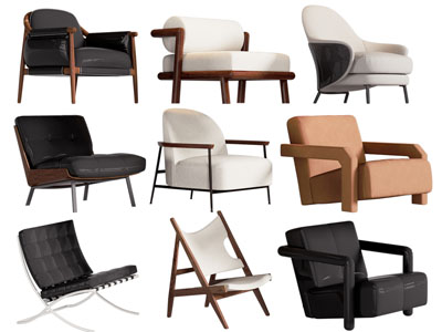 现代休闲椅子 单人沙发