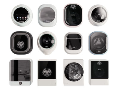 现代迷你壁挂式洗衣机3d模型 现代迷你壁挂式洗衣机