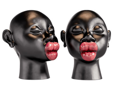 现代非洲女人雕塑雕刻摆件3d模型 现代非洲女人雕塑雕刻摆件