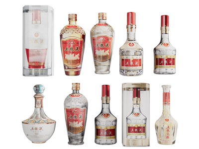 现代白酒酒瓶酒杯3d模型 现代白酒酒瓶酒杯