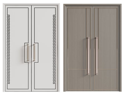 新中式双开门 大门 平开门
