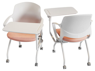 现代带滑轮的会议办公椅子