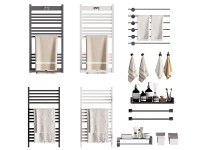 现代小背篓毛巾架 卫浴小件3d模型 现代小背篓毛巾架 卫浴小件