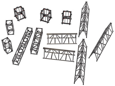 现代桁架 钢铁架3d模型 现代桁架 钢铁架
