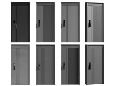 现代单扇平开门 入户门