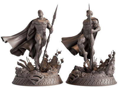 欧式拿着枪的战士雕塑雕刻3d模型 欧式拿着枪的战士雕塑雕刻