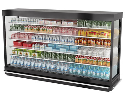 现代饮料 瓶装水 保鲜柜 冰箱 展柜