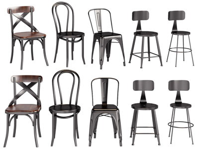 美式休闲椅子 餐椅