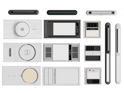 现代线条浴霸 暖风扇 凉霸3d模型 现代线条浴霸 暖风扇 凉霸