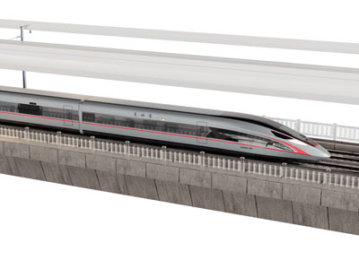 现代磁悬浮火车3d模型 现代磁悬浮火车