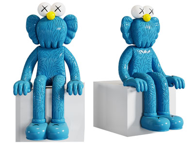 现代Kaws公仔雕塑雕刻摆件3d模型 现代Kaws公仔雕塑雕刻摆件