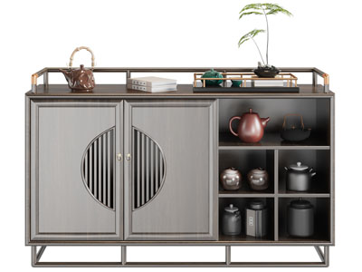 新中式餐边柜 茶水柜