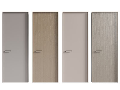 现代单扇平开门 木门