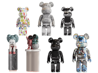 现代暴力熊雕塑雕刻摆件组合