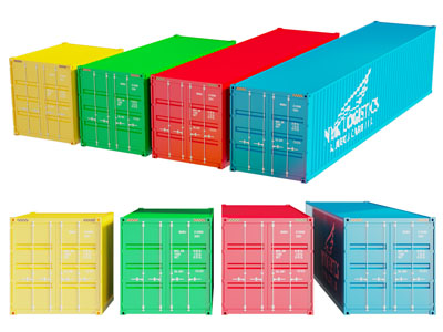 工业风loft集装箱 货运箱 物流箱3d模型 工业风loft集装箱 货运箱 物流箱