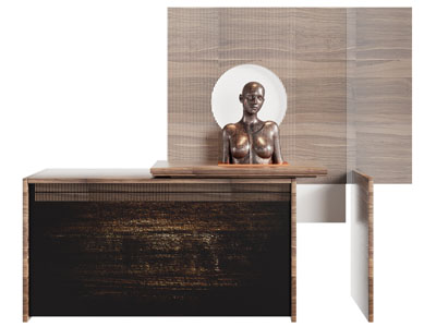 现代端景台 人物半身雕塑雕刻3d模型 现代端景台 人物半身雕塑雕刻