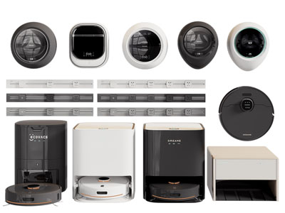 现代迷你洗衣机 扫地机 轨道插座3d模型 现代迷你洗衣机 扫地机 轨道插座