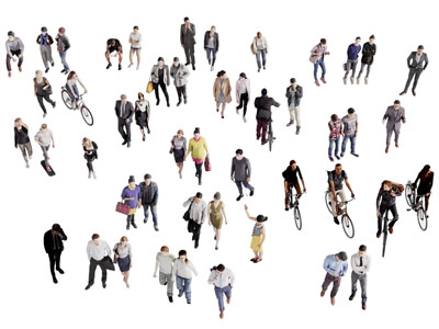 现代行走 骑自行车的男人 女人 多人 人物3d模型 现代行走 骑自行车的男人 女人 多人 人物