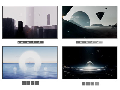 现代电视机 液晶显示屏3d模型 现代电视机 液晶显示屏