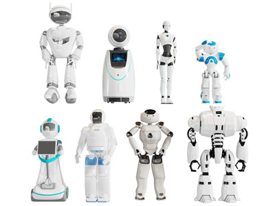现代智能机器人 服务员3d模型 现代智能机器人 服务员