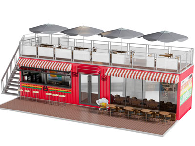 现代集装箱活动房 饭店餐馆