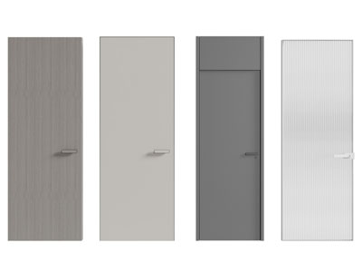 现代单扇平开门 木门 玻璃门