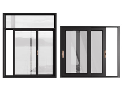 现代玻璃推拉窗户