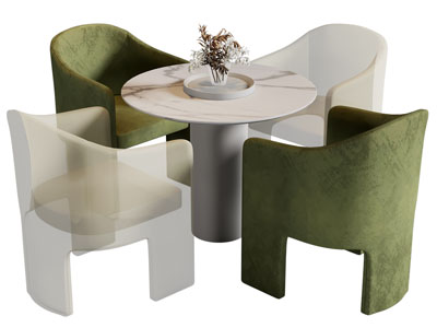 现代休闲桌椅组合