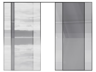 现代玻璃推拉门