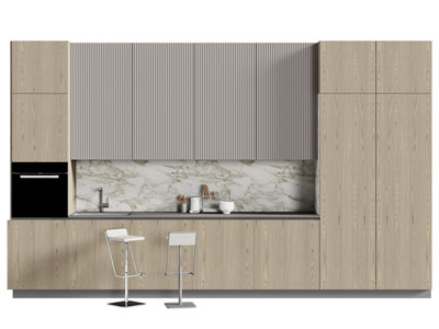 现代整体橱柜 吧台吧椅