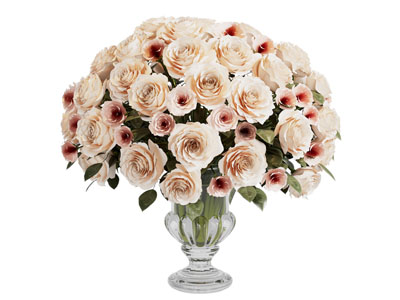 欧式玻璃花瓶花卉