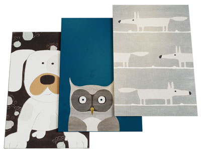 现代卡通图案长方形地毯3d模型 现代卡通图案长方形地毯